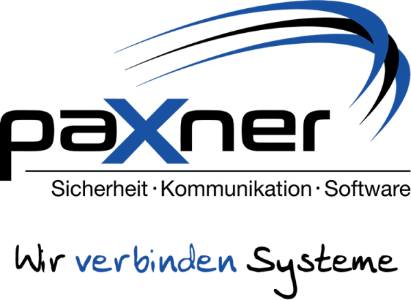 Logo und Slogan der Firma paxner - Wir verbinden Systeme